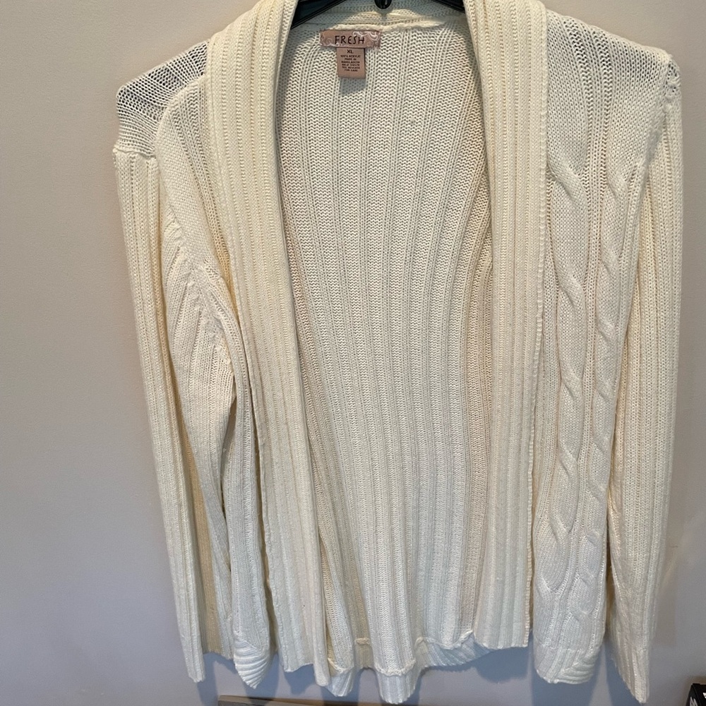Fresh Cream Cable Knit Cardigan